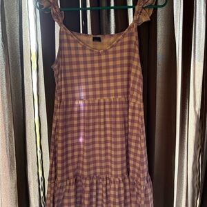 Purple Checkered dress